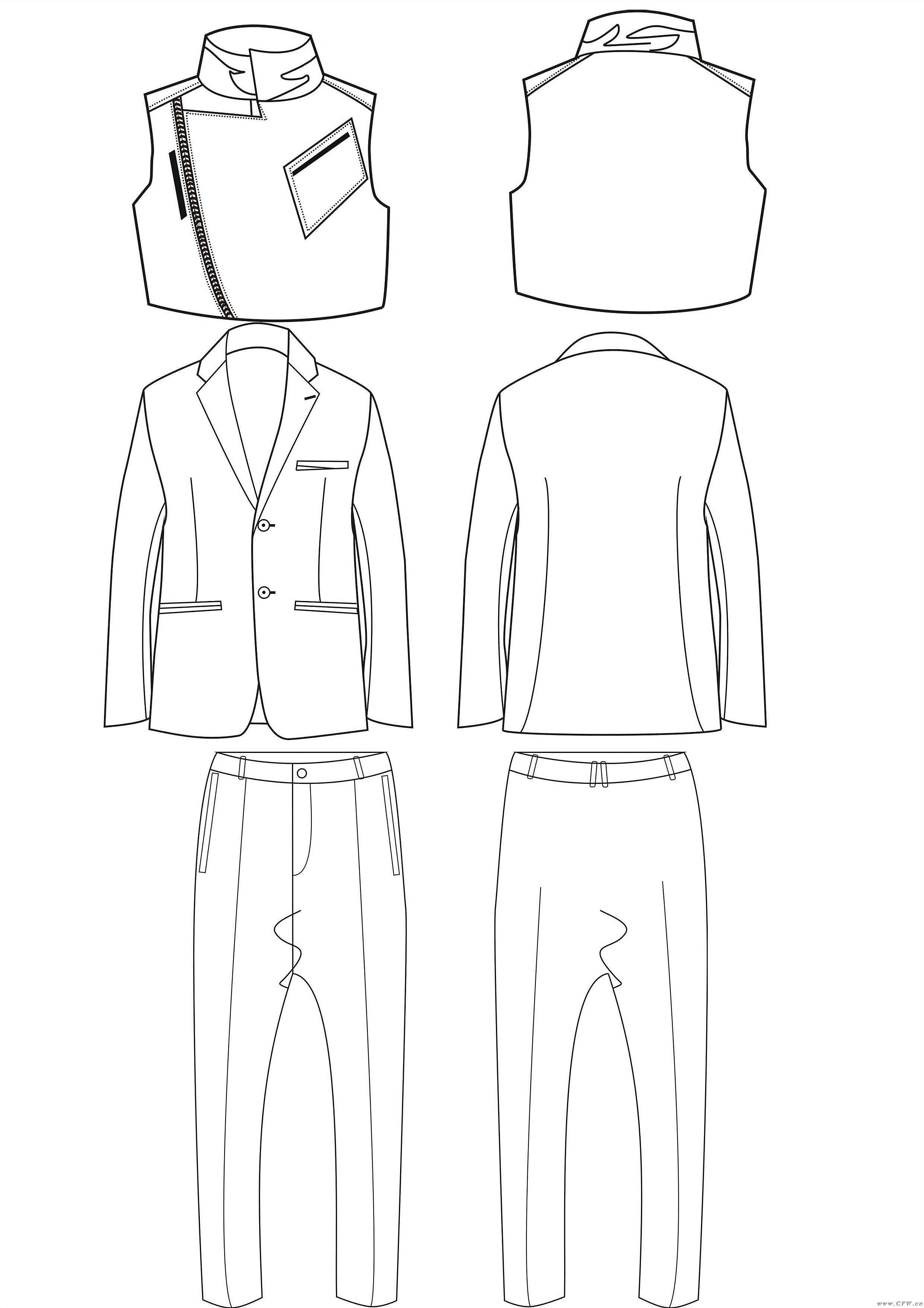 服裝款式圖 時尚設(shè)計的視覺語言與實用價值